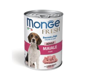 Dog Adulto Wet Fresh Porco 400Gr - Monge