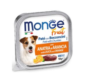 Dog Adulto Wet Fruit Patê C/Pato e Laranja 100Gr - Monge