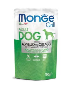 Dog Adulto Wet Grill C/Borrego e Vegetais 100Gr - Monge