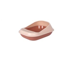 Caixa de Areia P/Gatos Dupla Rosa - BPS