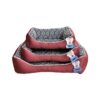 Cama Retangular Estampada Vermelha/preto - BPS