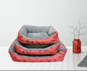 Cama Retangular Impermeável Vermelha - BPS