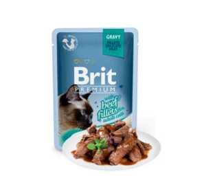Cat Fillets Gravy C/Vaca 85Gr - Brit