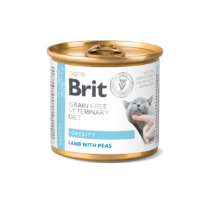 Cat Wet Obesity Borrego e Ervilhas (Grain Free) 200Gr - Brit