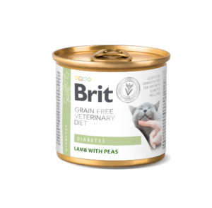 Cat Wet Diabetes Borrego e Ervilha (Grain Free) 200Gr - Brit
