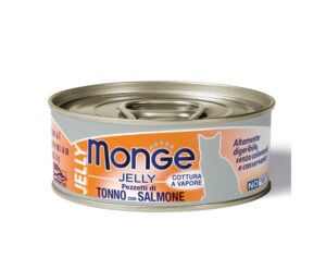 Cat Wet Jelly Atum e Salmão 80Gr - Monge