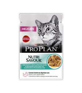 Cat Adult NutriSavour Delicate C/Peixe do Oceano 85Gr - Pro Plan