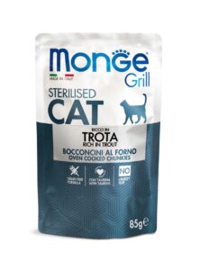 Cat Wet Adulto Sterilised Truta 85Gr - Monge