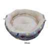 Cama Redonda 50Cm Cinzenta/Creme - BPS