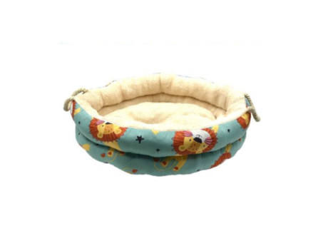 Cama Redonda 50Cm Azul C/Leões - BPS