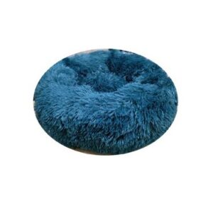 Cama Redonda C/Pelo 80Cm Azul Escuro - BPS