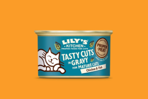 Cat Tasty Cuts Senior Frango e Peixe in Gravy 85Gr - Lily's Kitchen