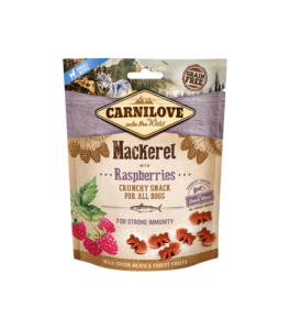 Dog Crunchy Snack Cavala e Raspberries 200gr - Carnilove