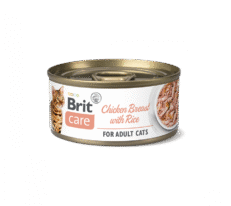 Cat Care Wet Peito de Frango C/Arroz 6 x 70Gr - Brit