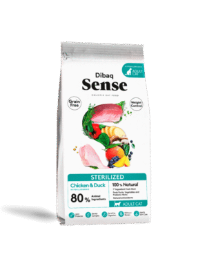 Cat Adulto Sterilized Frango e Pato (Grain Free) - Dibaq Sense