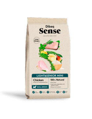Dog Light & Senior Mini Low Grain Frango 2Kg - Dibaq Sense