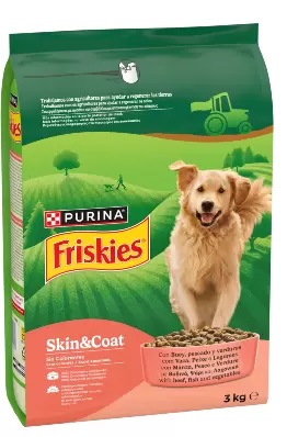 Skin and Coat - Vaca/Peixe/Legumes 3Kg - Friskies